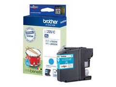 Brother LC22U Cyan Original Ink Cartridge - LC22UCBP