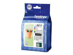 Brother LC3217 Pack de 4 Cartouches d'Encre Originales - LC3217VAL