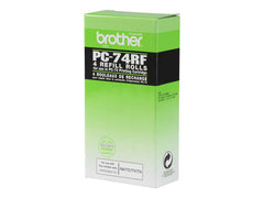 Pacote Brother PC74RF de 4 rolos de transferência térmica originais