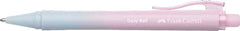 Faber-Castell Daily Ball Flow Edition Blushing Sky Boligrafo Retractil XB - Atractivo Diseño - Tinta Azul Indeleble - Color Rosa/Azul Degradado
