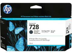 HP 728 Matte Black Original Ink Cartridge - 3WX25A