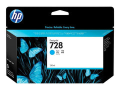 HP 728 Cyan Original Ink Cartridge - F9J67A