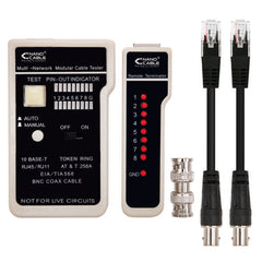 Nanocable Testeador para Cable RJ11/RJ12/RJ45, Coaxial