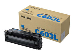 Samsung CLT-C603L Cyan Original Toner Cartridge - SU080A