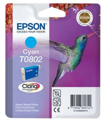 Cartouche d'encre cyan originale Epson T0802 - C13T08024011