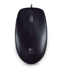 Logitech B100 Raton USB 800dpi - 3 Botones - Uso Ambidiestro - Cable de 1.80m - Color Negro