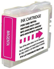 Cartouche d'encre générique Brother LC1000XL/LC970XL magenta – Remplace LC1000M/LC970M