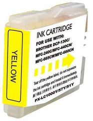 Brother LC1000XL/LC970XL Amarillo Generic Ink Cartridge - Replace LC1000Y/LC970Y