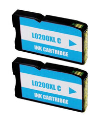 Lexmark 200XL Cyan Pack 2 cartouches d'encre génériques - Remplacement 14L0198