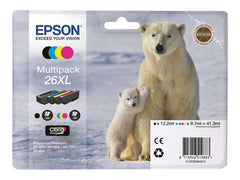 Epson T2636 (26XL) Pacote de 4 cartuchos de tinta originais - C13T26364010