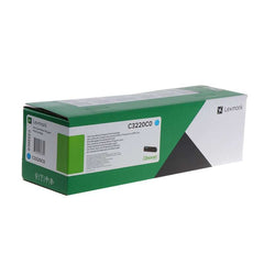 Cartouche de toner cyan originale Lexmark C3324/C3326/MC3224/MC3326/MC3426 - C3220C0/C320020