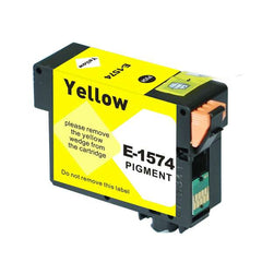 Cartucho de tinta pigmentada genérico amarelo Epson T1574 - substitui C13T15744010