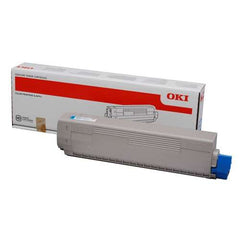 Cartucho de toner original OKI C822 ciano - 44844615