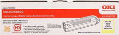 OKI C8600/C8800 Amarillo Original Toner Cartridge - 43487709