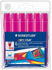 Staedtler Noris Watercolour 340 Pack de 6 Rotuladores de Gran TamaÃ±o - Trazo 3mm Aprox - Lavable Facilmente - Tinta Base de Agua - Color Magenta