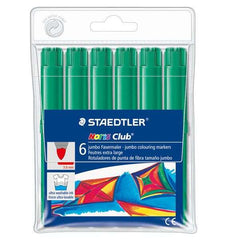 Staedtler Noris Watercolour 340 Pack de 6 Rotuladores de Gran TamaÃ±o - Trazo 3mm Aprox - Lavable Facilmente - Tinta Base de Agua - Color Verde