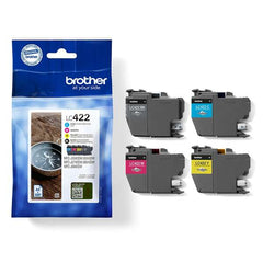 Brother LC422 Pack de 4 Cartouches d'Encre Originales - LC422VAL