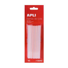 Apli Pack de 10 Barras de Cola Termofusible Ã˜ 7,5mm x 10cm