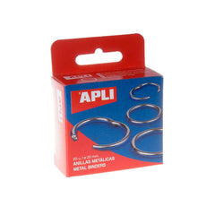 Apli Pack de 20 Anillas Metalicas Articuladas Ã˜20 mm