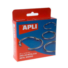 Apli Pack de 20 Anillas Metalicas Articuladas Ã˜32 mm