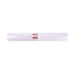 Apli Rollo de Polipropileno Transparente 20x0.50m 80m micras - Adhesivo Reposicionable - Sistema Easy Peel - Cuadricula de Precision - Alta Resistencia a AraÃ±azos y Roturas - No Amarillea