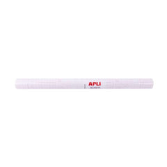 Apli Rollo de Polipropileno Transparente 3x0.50m 80 micras - Adhesivo Reposicionable - Sistema Easy Peel - Cuadricula de Precision - Alta Resistencia a AraÃ±azos y Roturas - No Amarillea