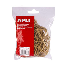 Apli Bolsa de 100gr de Gomas Elasticas Ã˜ 120 x 2mm - Alta Calidad - Fabricadas con un 70% de Caucho Natural