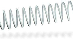 Fellowes Pack de 100 Espirales Metalicas 12mm - Hasta 80 Paginas - Color Blanco