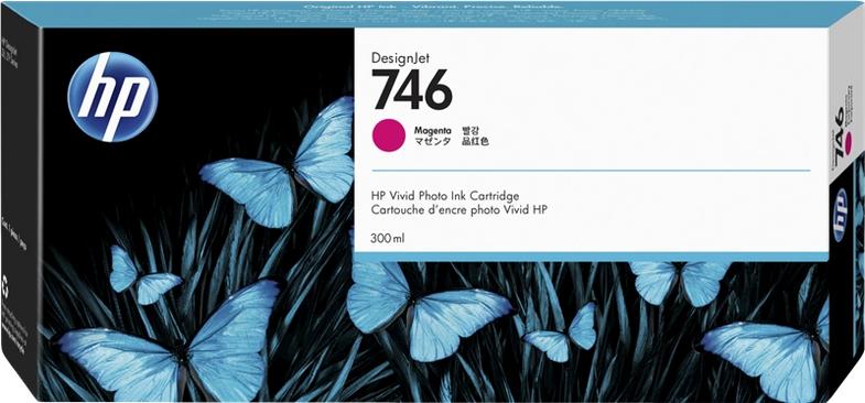 Cartucho de tinta original HP 746 Magenta - P2V78A