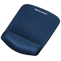 Fellowes PlushTouch Alfombrilla con ReposamuÃ±ecas Foam Fusion - Confor Superior - Proteccion Antibacterias - Base Antideslizante - Color Azul