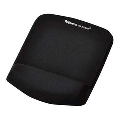 Fellowes PlushTouch Alfombrilla con ReposamuÃ±ecas Foam Fusion - Base Antideslizante - Material Extrasuave - Proteccion Antibacterias - Color Negro