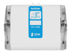 Brother CZ1005 Original Custom Size Label Roll - Width 50mm x 5 meters - Zero Ink