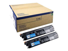 Brother TN329 Cyan Pack of 2 Original Toner Cartridges - TN329CTWIN