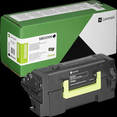 Lexmark MS725/MS821/MS822/MS823/MS825/MS826/MX721/MX722/MX822/MX826 Cartouche de toner noire originale – 58D2000