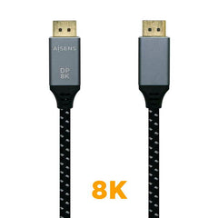 Aisens Cable Displayport V1.4 8K@60hz - DP/M-DP/M - 0.5m - Color Gris