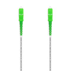Aisens Cable Fibra Optica Latiguillo G657A2 3.0 9/125 SMF Simplex CPR Dca LSZH - SC/APC-SC/APC - 15M - Color Blanco
