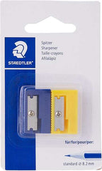 Staedtler Pack de 2 Sacapuntas de Plastico - Angulo de Afilado 23Âº - 1 Agujero