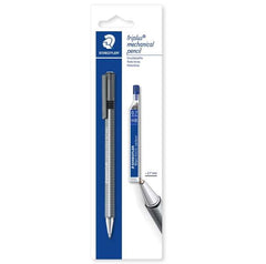 Staedtler Pack de 1 Portaminas Triplus Micro 774 de 0.7mm + 1 Tubo de 12 Minas - DiseÃ±o Triangular Ergonomico - Punta de Metal Retractil - Goma de Borrar Extralarga