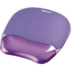 Fellowes Crystal Alfombrilla con ReposamuÃ±ecas de Gel - Resistente a las Manchas - 20x23cm - Color Violeta