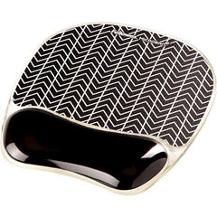 Fellowes Alfombrilla con ReposamuÃ±ecas Photo Gel - Alivia los Puntos de Presion - Base Antideslizante - Color Negro