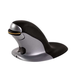 Fellowes Penguin Raton Inalambrico Ergonomico Vertical Ambidiestro - Desplazamiento Rapido y Preciso - Posicion Ergonomica y Natural - 1200dpi - TamaÃ±o M