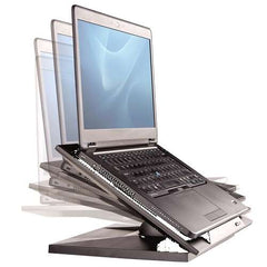 Fellowes Designer Suites Soporte para Portatil - Altura Ajustable en 4 Posiciones - Angulo de Inclinacion 30Âº - Base Antideslizante - Color Negro