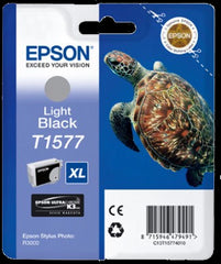 Cartucho de tinta original Epson T1577 preto claro - C13T15774010