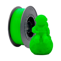 Filamento PLA 3D - Diâmetro 1,75mm - Carretel de 1kg - Cor Verde Fluorescente