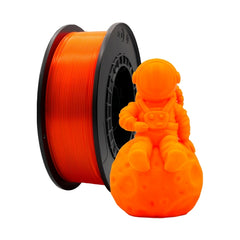 Filament PLA 3D - Diamètre 1,75 mm - Bobine 1kg - Couleur Orange Fluo