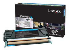 Lexmark X746/X748 Cyan Cartucho de Toner Original - X746A1CG