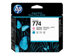 Cabeçote de impressão original HP 774 - Ciano claro, Magenta claro - P2V98A