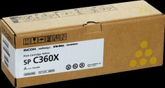 Ricoh Aficio SP-C361 Yellow Original Toner Cartridge - 408253/SPC360X