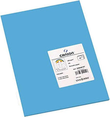 Canson Guarro Pack de 50 Cartulinas Iris A4 de 185g - 21x29.7cm - Color Azul Maldivas