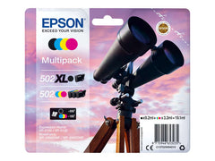 Epson 502XL/502 Pack of 4 Original Ink Cartridges - C13T02W94010